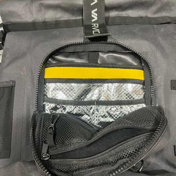 RVCA Charcoal Roll-Top Backpack - Picture 3 of 8